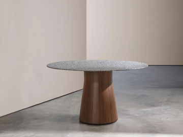 REVERSE WOOD OUTDOOR ME15102 - Round table with iroko base by Andreu World - view 3
